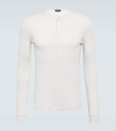 Tom Ford Ribbed-knit jersey T-shirt - Tom Ford - Modalova