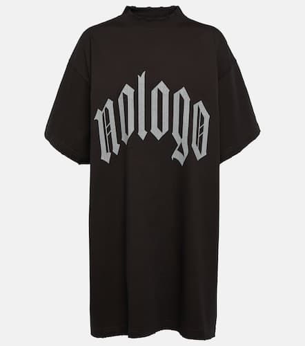 Camiseta de jersey de algodón estampada - Balenciaga - Modalova
