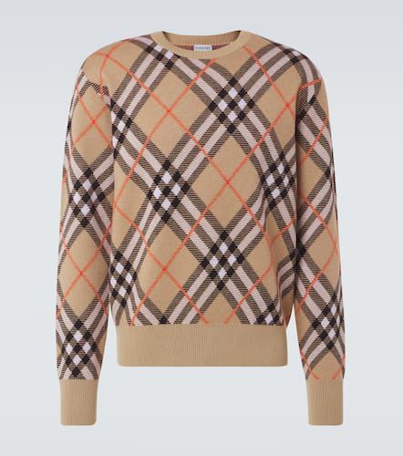 Jersey de mezcla de lana con Check - Burberry - Modalova