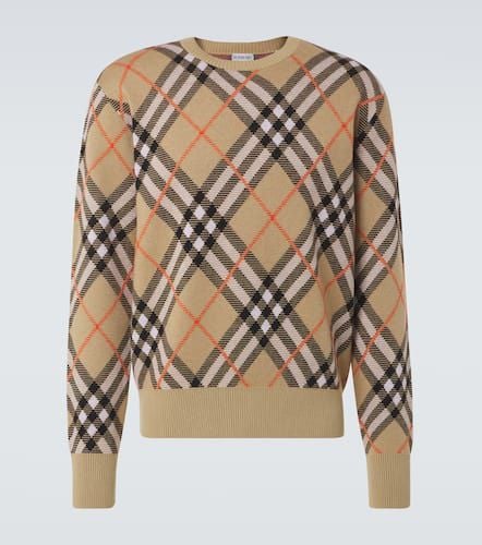 Pullover Check aus einem Wollgemisch - Burberry - Modalova