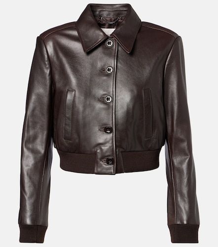 Sleek Statement cropped leather jacket - Dorothee Schumacher - Modalova