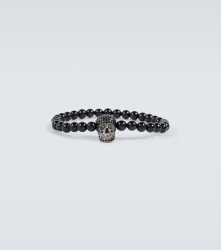 Bracciale Skull con perline - Alexander McQueen - Modalova
