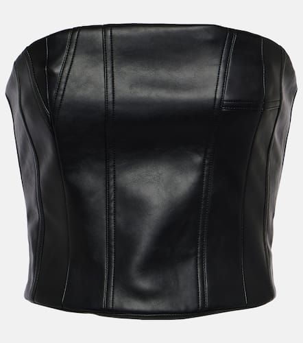 Top bustier en cuir synthétique - Amiri - Modalova