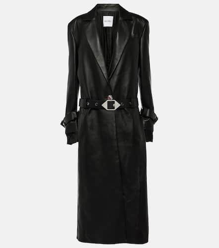 The Attico Belted leather coat - The Attico - Modalova