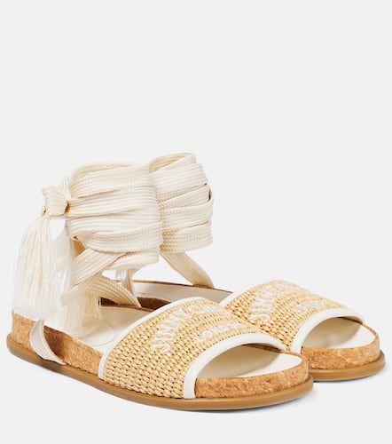 Gal Flat logo raffia sandals - Jimmy Choo - Modalova