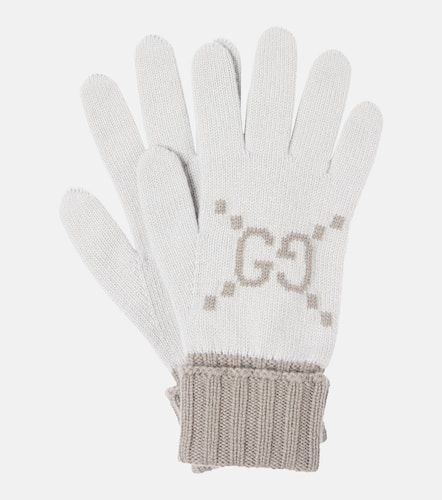 Guantes de cachemir con GG en jacquard - Gucci - Modalova