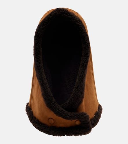 Capuche en daim et shearling - Yves Salomon - Modalova