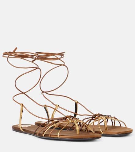 Sandalias Babylone Cassandre de piel - Saint Laurent - Modalova