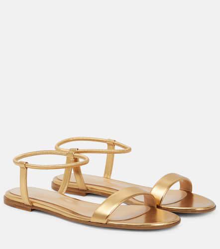 Sandalen Jaime aus Metallic-Leder - Gianvito Rossi - Modalova