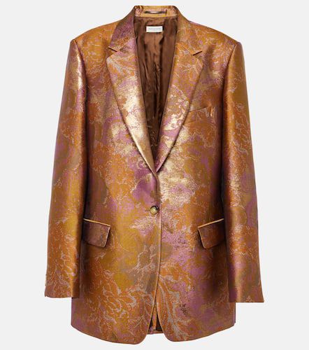 Printed metallic blazer - Dries Van Noten - Modalova