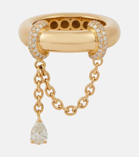 Ring Elysabeth aus 18kt Gelbgold mit Diamanten - Rainbow K - Modalova