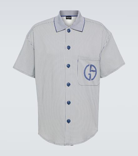 Camicia in cotone a righe - Giorgio Armani - Modalova