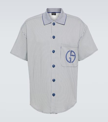 Camisa de algodón a rayas - Giorgio Armani - Modalova