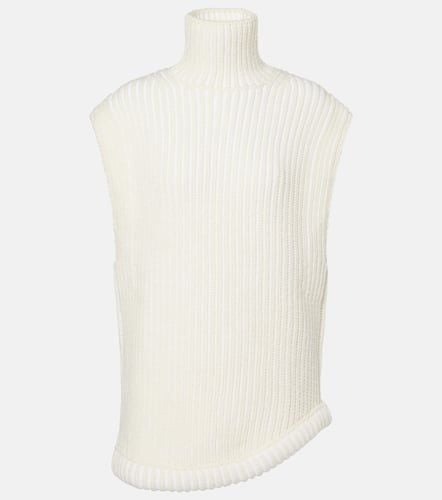 Ribbed-knit turtleneck sweater vest - Victoria Beckham - Modalova