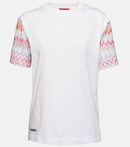 Camiseta de algodón en zigzag con logo - Missoni - Modalova