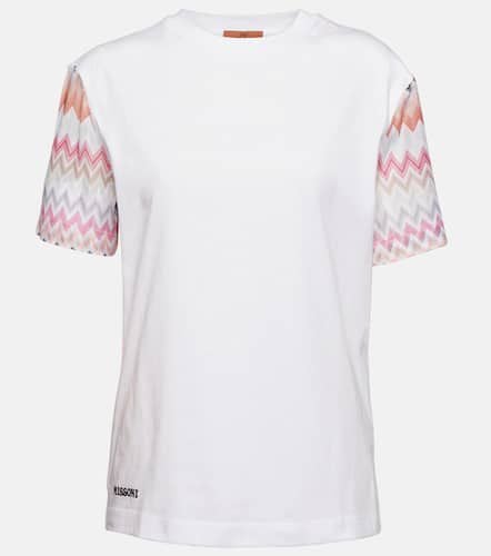 T-shirt in cotone a zig-zag con logo - Missoni - Modalova