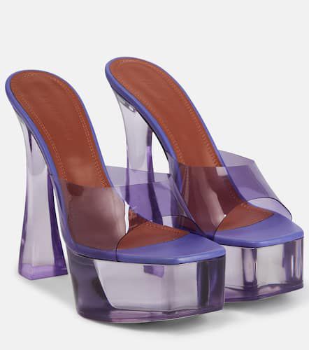 Mules Dalida Glass de PVC - Amina Muaddi - Modalova