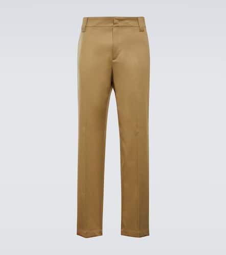 Cotton gabardine straight pants - Valentino - Modalova