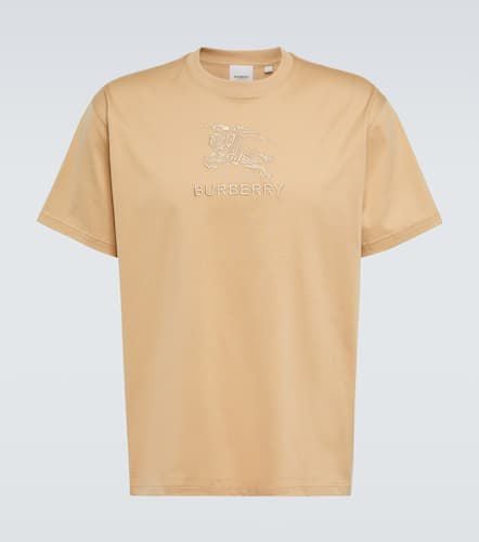Camiseta en jersey de algodón bordada - Burberry - Modalova