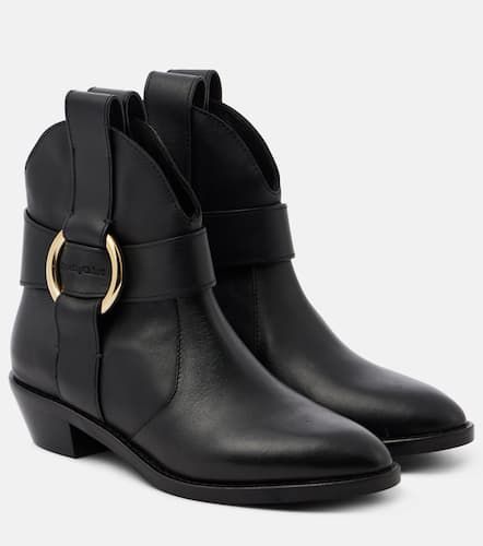 See By ChloÃ© New Ring leather ankle boots - See By Chloe - Modalova