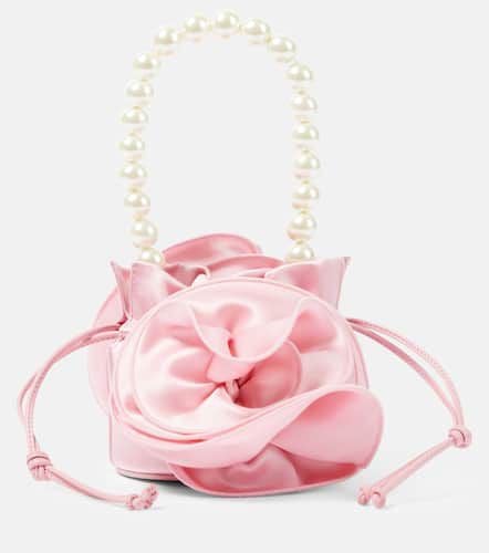 Magda Small floral-appliqué satin bucket bag - Magda Butrym - Modalova