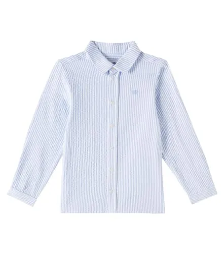 Bengal stripe cotton seersucker shirt - Tartine et Chocolat - Modalova