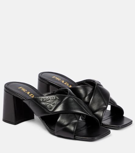 Prada block heel sandal best sale