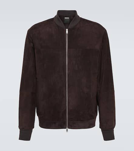 Zegna Bomberjacke aus Veloursleder - Zegna - Modalova