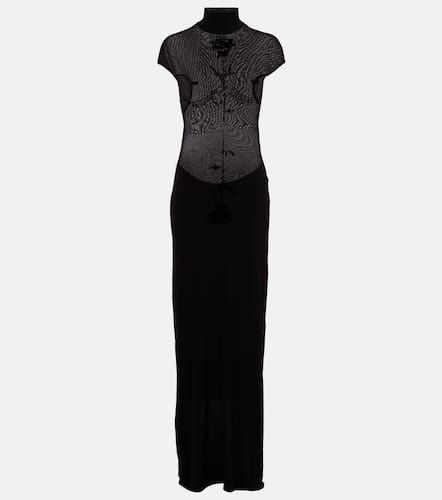Velvet jersey maxi dress - Jean Paul Gaultier - Modalova
