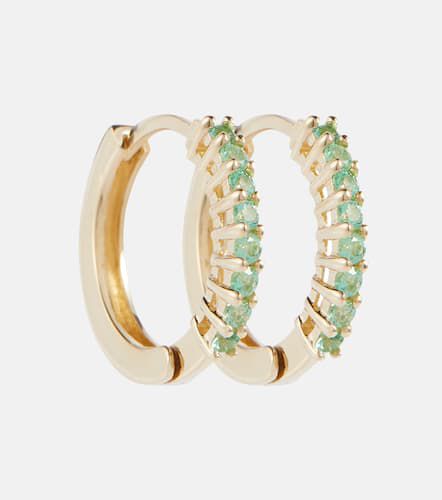 Kt gold earrings with emeralds - Mateo - Modalova