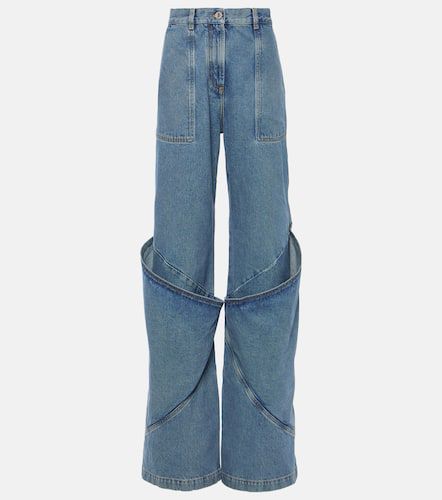 Low-rise wide-leg cargo jeans - The Attico - Modalova