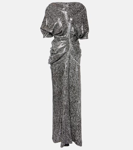 Sequined ruched gown - Dries Van Noten - Modalova