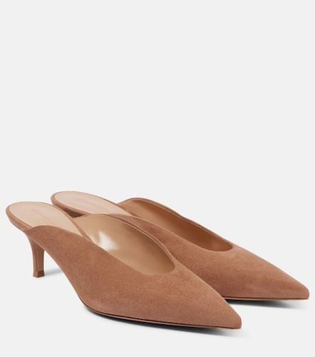 Mules aus Veloursleder - Gianvito Rossi - Modalova