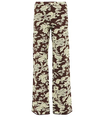 Pantalones flared en jacquard floral - Jil Sander - Modalova