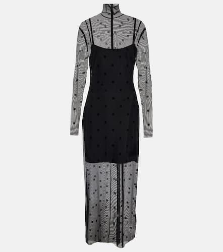 Vestido largo 4G de tul flocado - Givenchy - Modalova