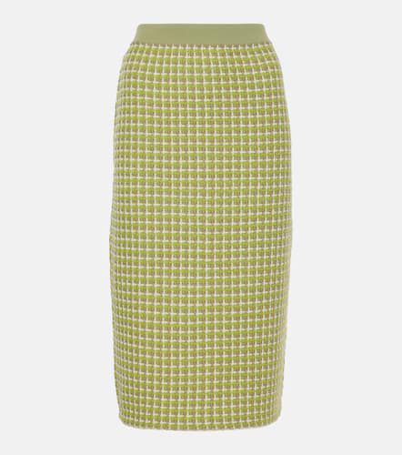 Knitted checked pencil skirt - Tory Burch - Modalova