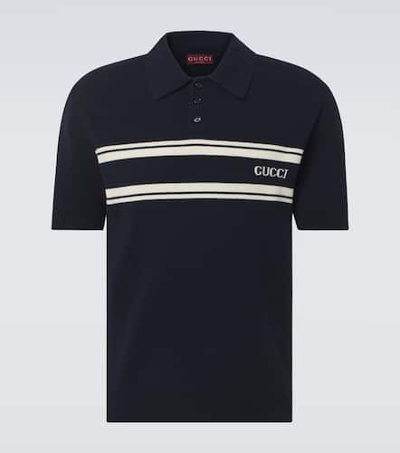 Logo wool and cashmere polo shirt - Gucci - Modalova