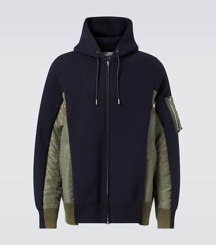 Kapuzenjacke aus Jersey und Twill - Sacai - Modalova