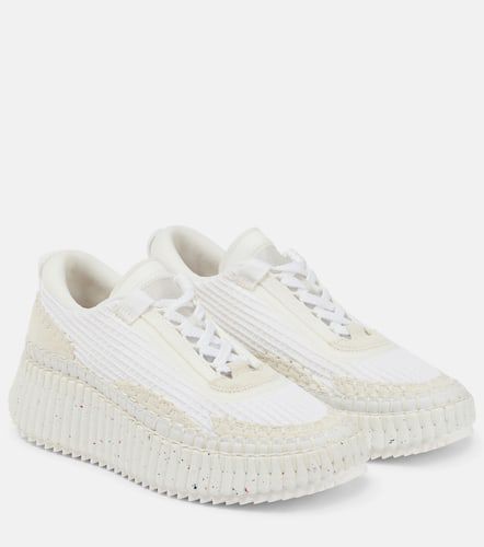 Chloé Plateau-Sneakers Nama mit Veloursleder - Chloe - Modalova