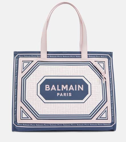 Borsa a mano in canvas con logo - Balmain - Modalova