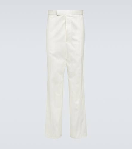 Pantalones chinos de sarga de algodón de tiro alto - Thom Browne - Modalova