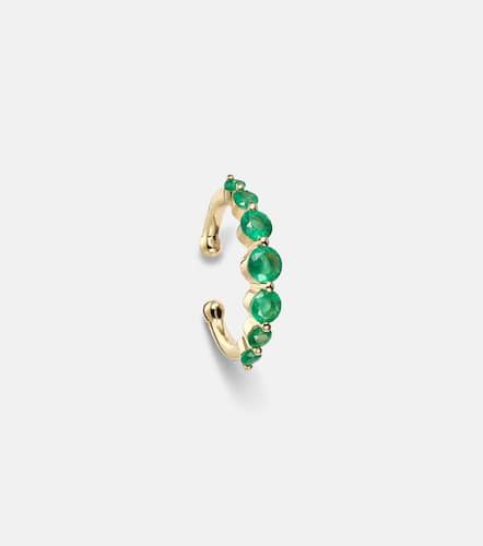 Gradual Round 18kt ear cuff with emeralds - Shay Jewelry - Modalova