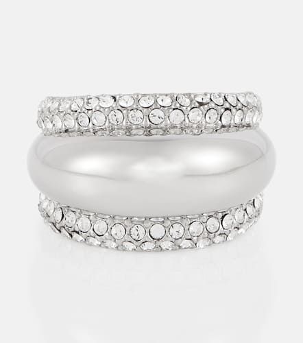Brass crystal-embellished ring - Saint Laurent - Modalova