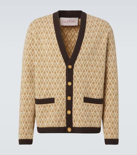 Toute La V virgin wool cardigan - Valentino - Modalova