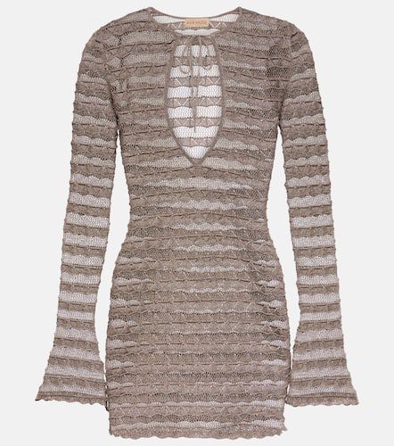 Lace metallic knit minidress - Aya Muse - Modalova