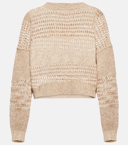 Embellished openwork sweater - Brunello Cucinelli - Modalova