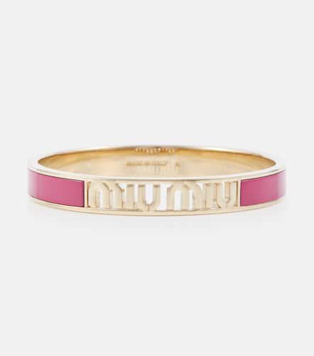 Miu Miu Logo enameled bracelet - Miu Miu - Modalova