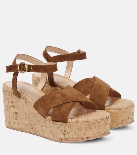 Sandalias de ante con cuña - Gianvito Rossi - Modalova