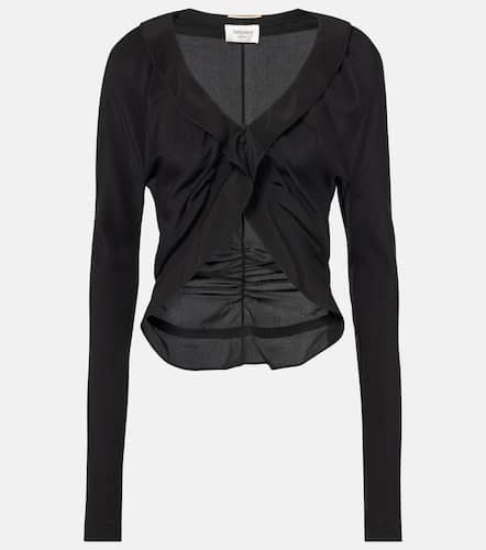 Blusa de seda con volantes - Saint Laurent - Modalova