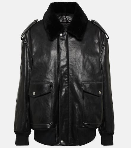 Prada Leather bomber jacket - Prada - Modalova